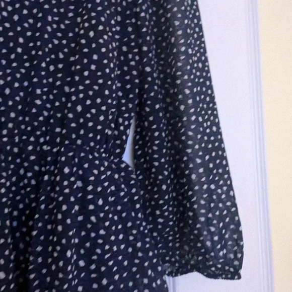 Blue Polka Dot Tiered Dress only Brand Size Medium - Picture 5 of 7